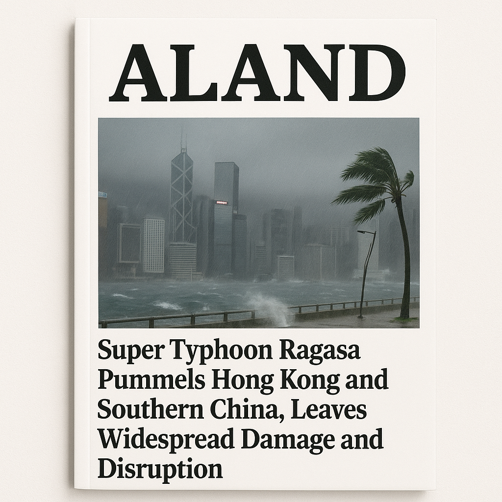 ALAND Magazine Cover – Super Typhoon Ragasa Strikes Hong Kong and China